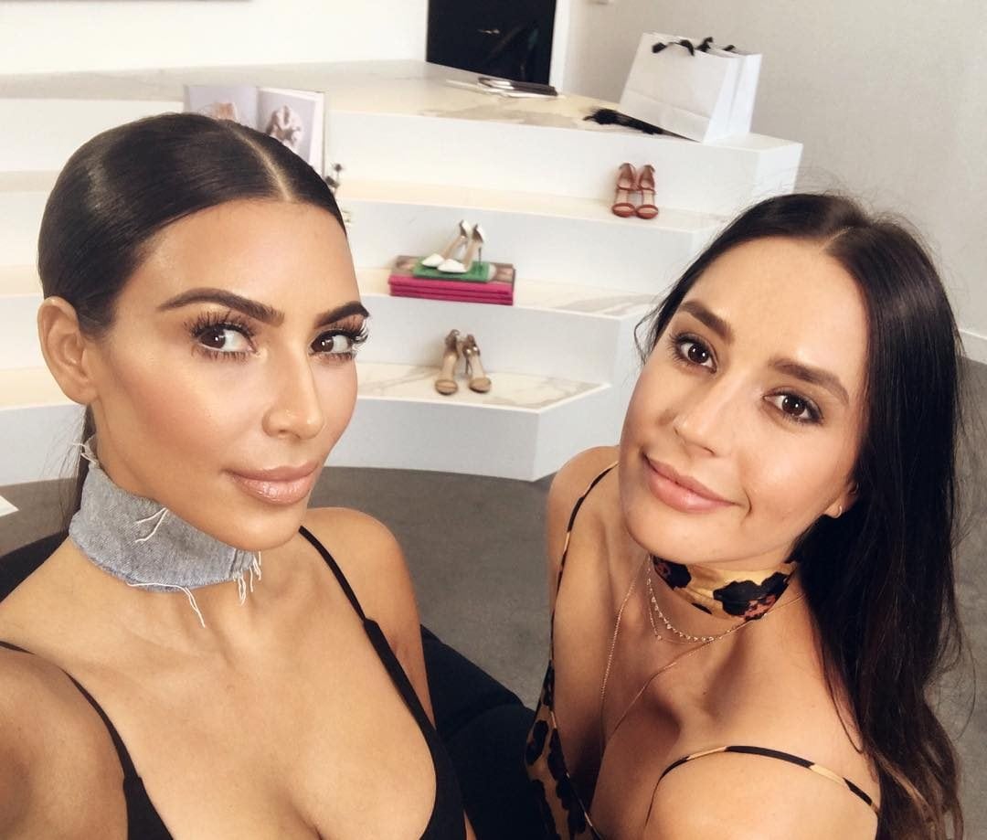 Pia Baroncini con l’amica Kim Kardashian
