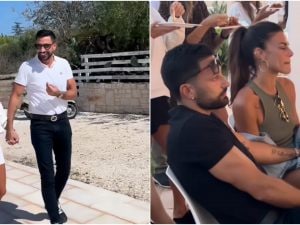 La sorpresa di Bianca Guaccero a Giovanni Pernice: tra festa, balli e amici, lei si emoziona fino alle lacrime