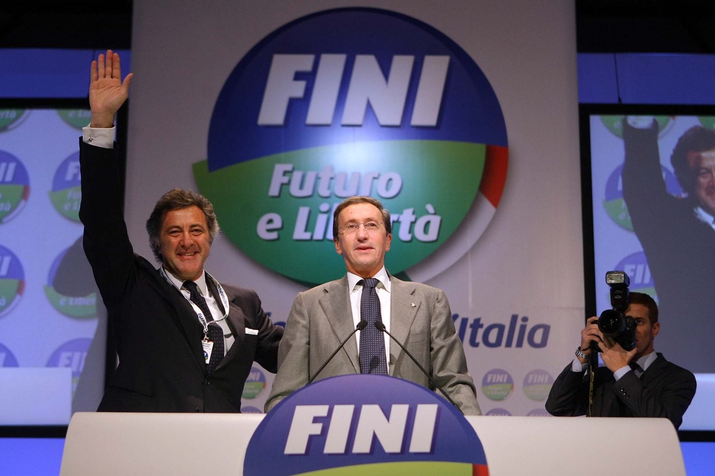 Barbareschi con Fini, nel 2010