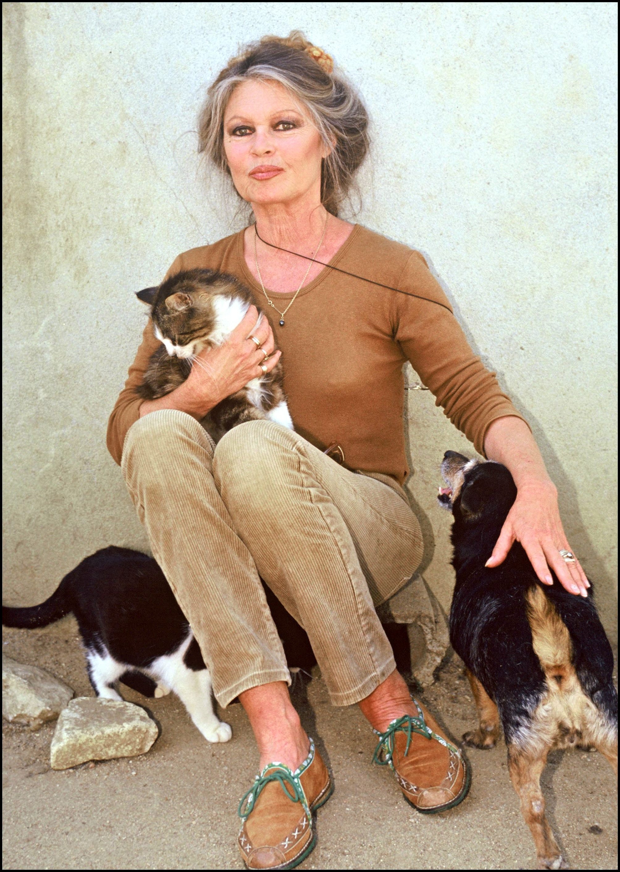 Brigitte Bardot con i suoi animali