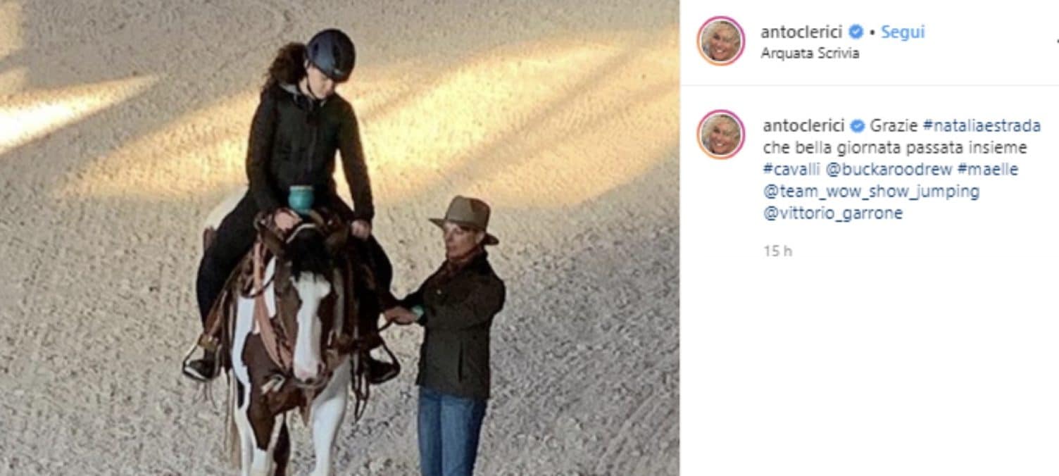 Il post di Antonella Clerici in cui compaiono sua figlia Maelle e Natalia Estrada