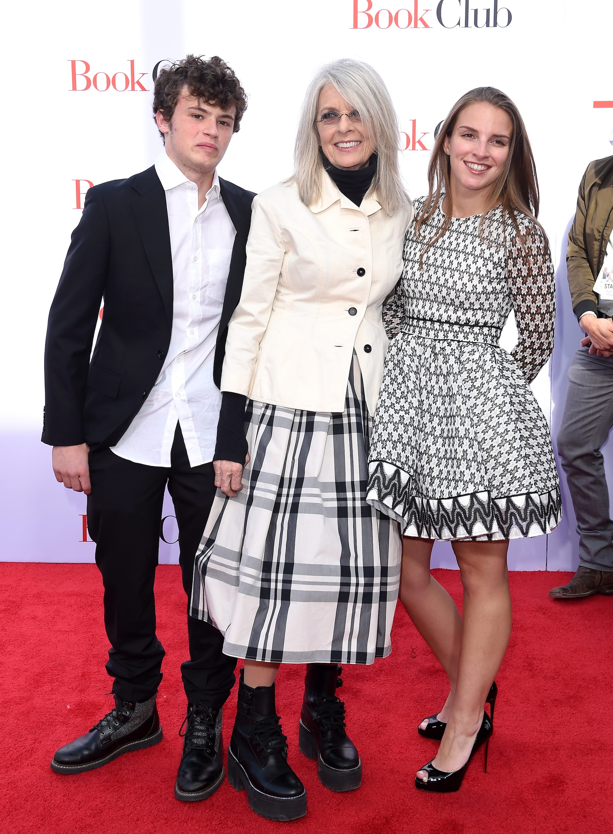 Diane Keaton con i figli Duke e Dexter