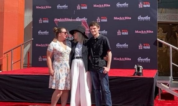 Diane Keaton con i figli Dexter e Duke