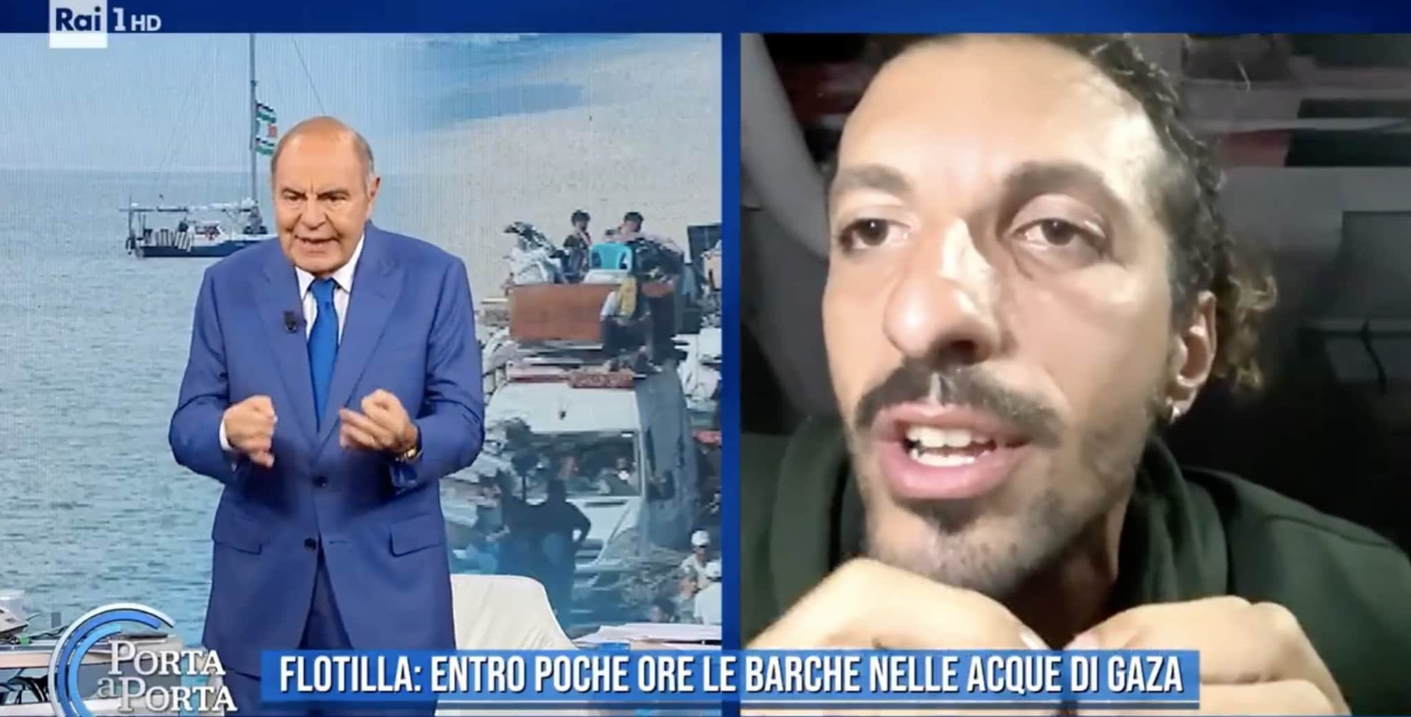 Bruno Vespa attacca la Flotilla, scoppia la polemica: "Non ve ne fotte niente dei poveracci di Gaza"