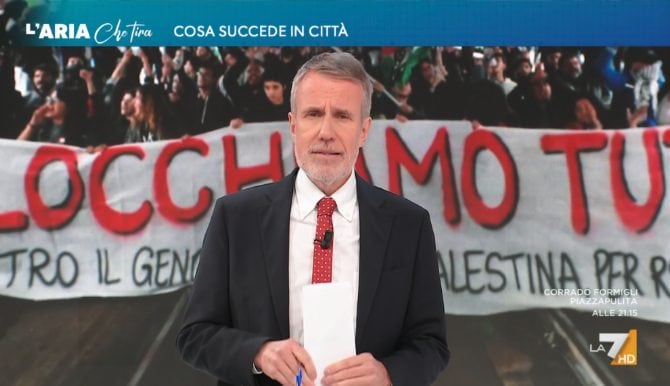 Gerardo Greco oggi in conduzione a L’aria che tira