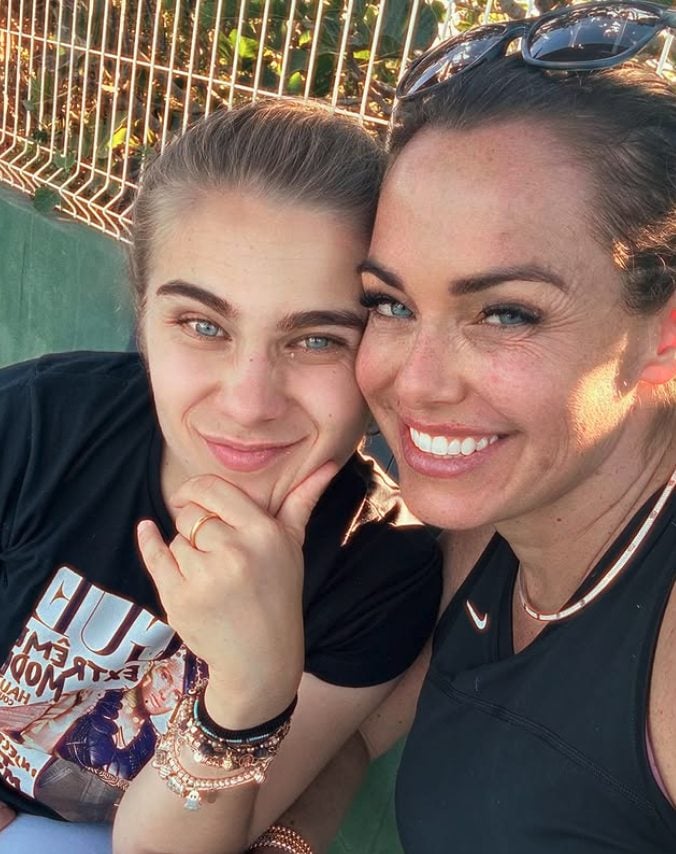 Sonia Bruganelli e la figlia Silvia