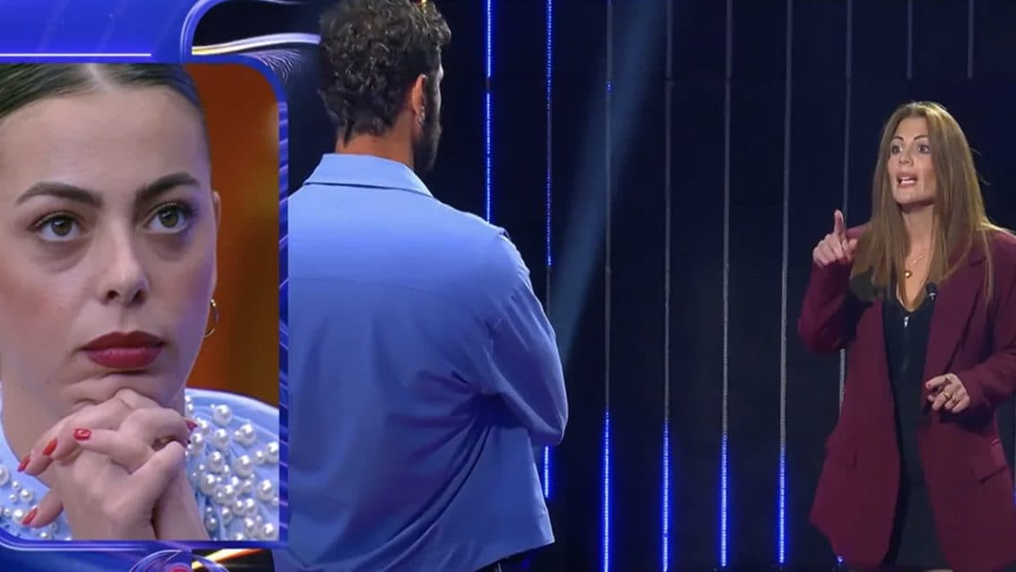 Valentina e Domenico D’Alterio durante il confronto al GF