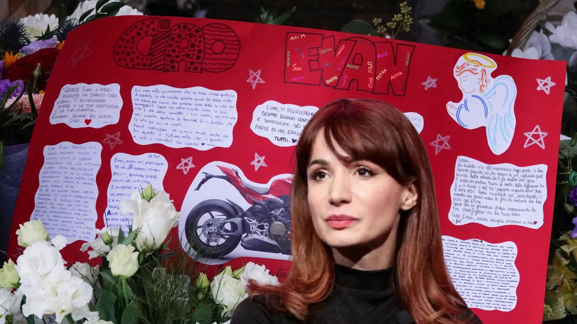 I funerali di Evan Delogu, al fianco di Andrea anche Ema Stokholma e Nikita Perotti