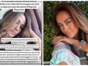 Giorgia Palmas derubata in treno: &#8220;Un uomo mi ha rubato la valigia. Non so spiegare il senso di delusione che provo&#8221;