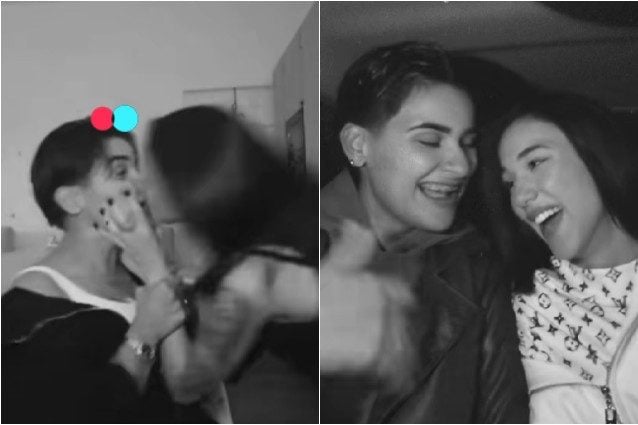 Maria Esposito e Silvia Uras si baciano in una diretta TikTok: 