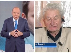 Vespa spazientito dall&#8217;avvocato Lovati: &#8220;Porta a Porta non è una trasmissione di intrattenimento. Vede qualcuno ballare?&#8221;