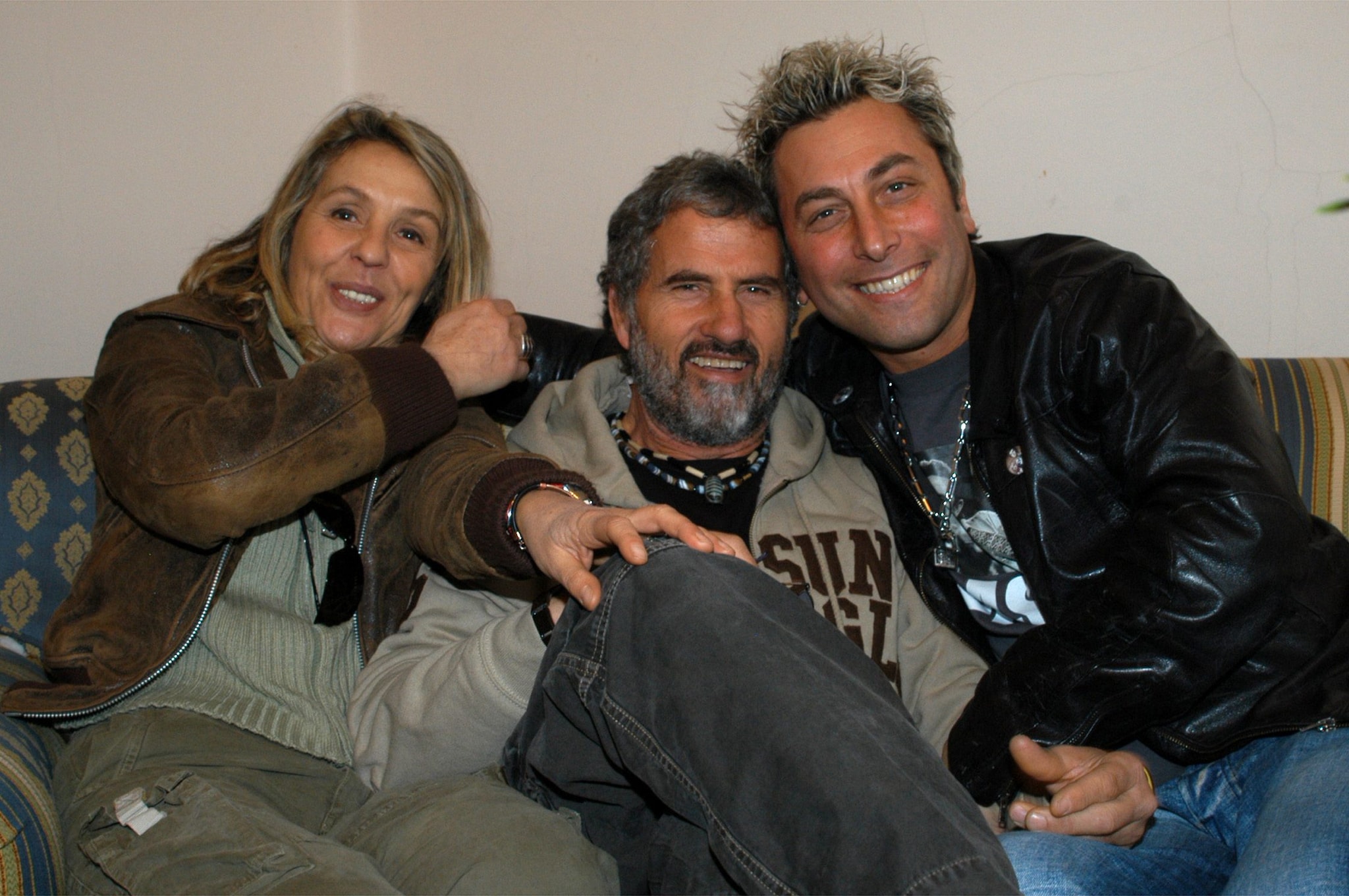 Adriano Pappalardo con la moglie Lisa Giovagnoli e DJ Ringo