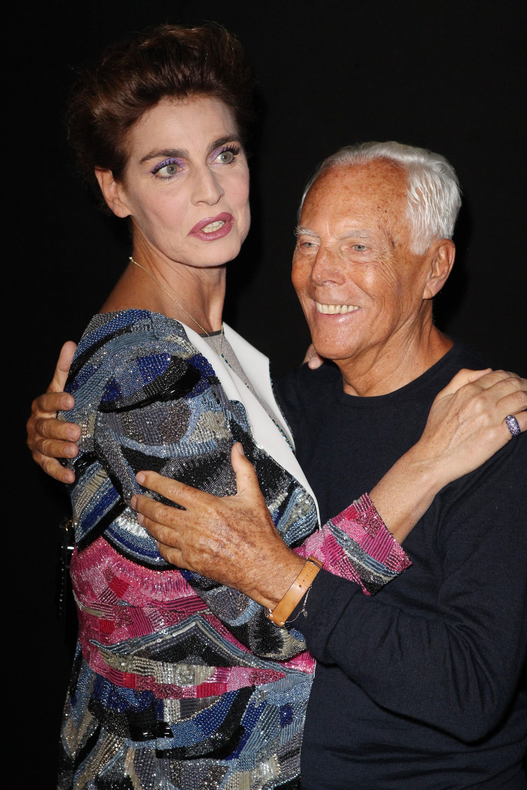Antonia Dell’Atte e Giorgio Armani