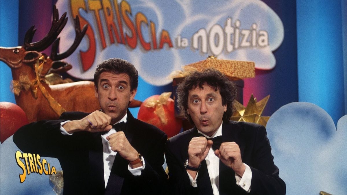 Ezio Greggio ed Enzo Iacchetti, storica coppia di Striscia, in uno degli storici tormentoni: "Chi se ne fut!fut!"
