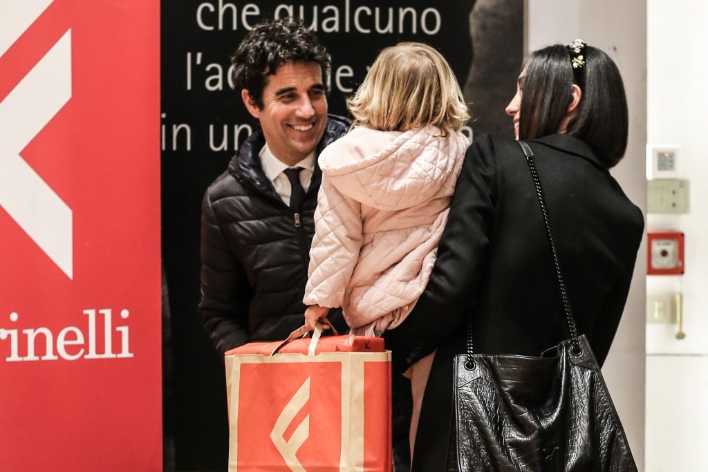 Caterina Balivo con il marito Guido Maria Brera e la figlia Cora