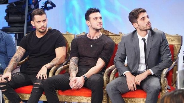 Da sinistra verso destra, Gianmarco Valenza, Lucas Peracchi e Amedeo Barbato.