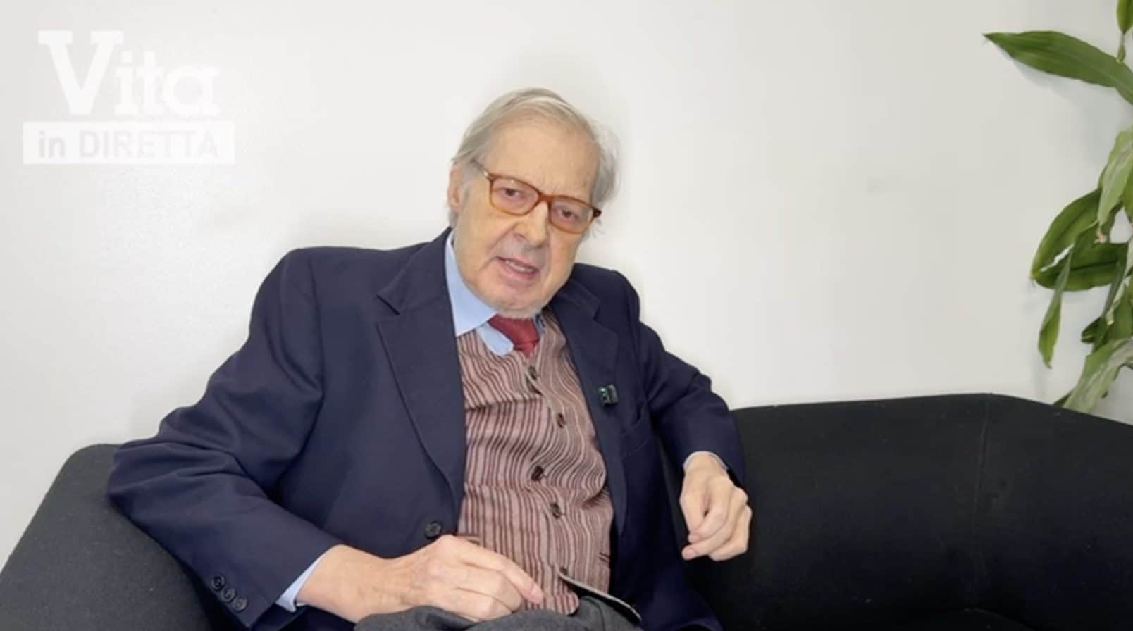 Vittorio Sgarbi riappare in tv: "Sposerò Sabrina Colle perché mi dà serenità in un momento tempestoso"