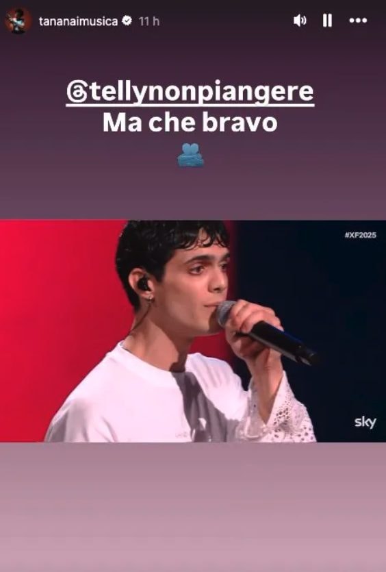 Una story di Tananai per Tellynonpiangere