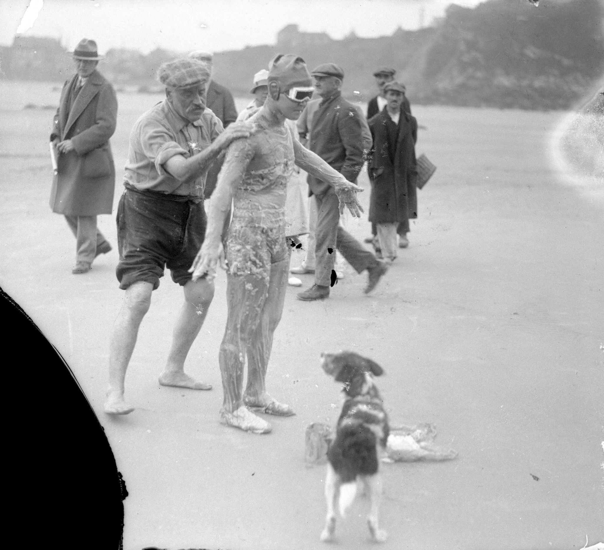 Trudy Ederle con l’allenatore Bill Burgess