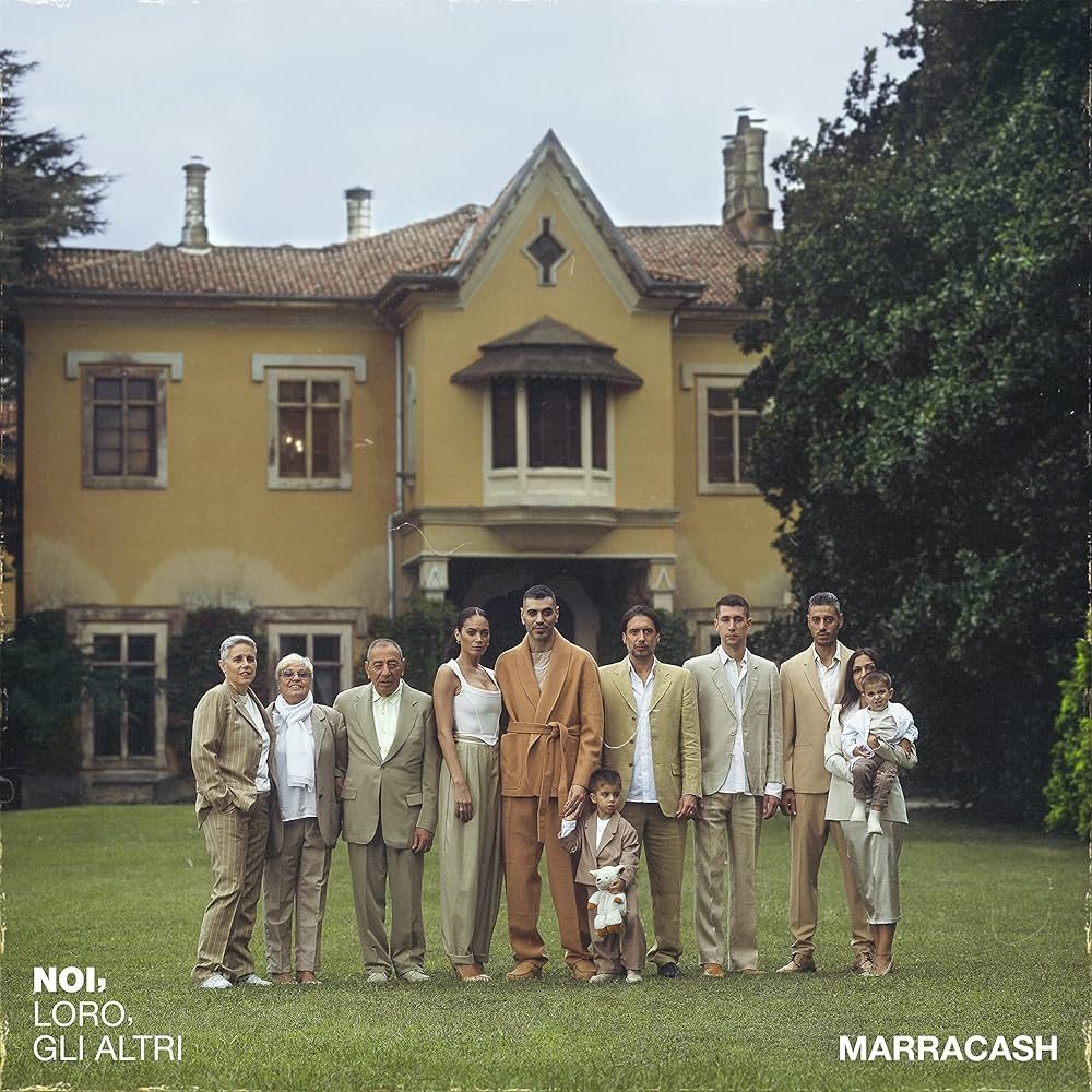 La copertina dell’album Noi, loro, gli altri con Marracash e Elodie