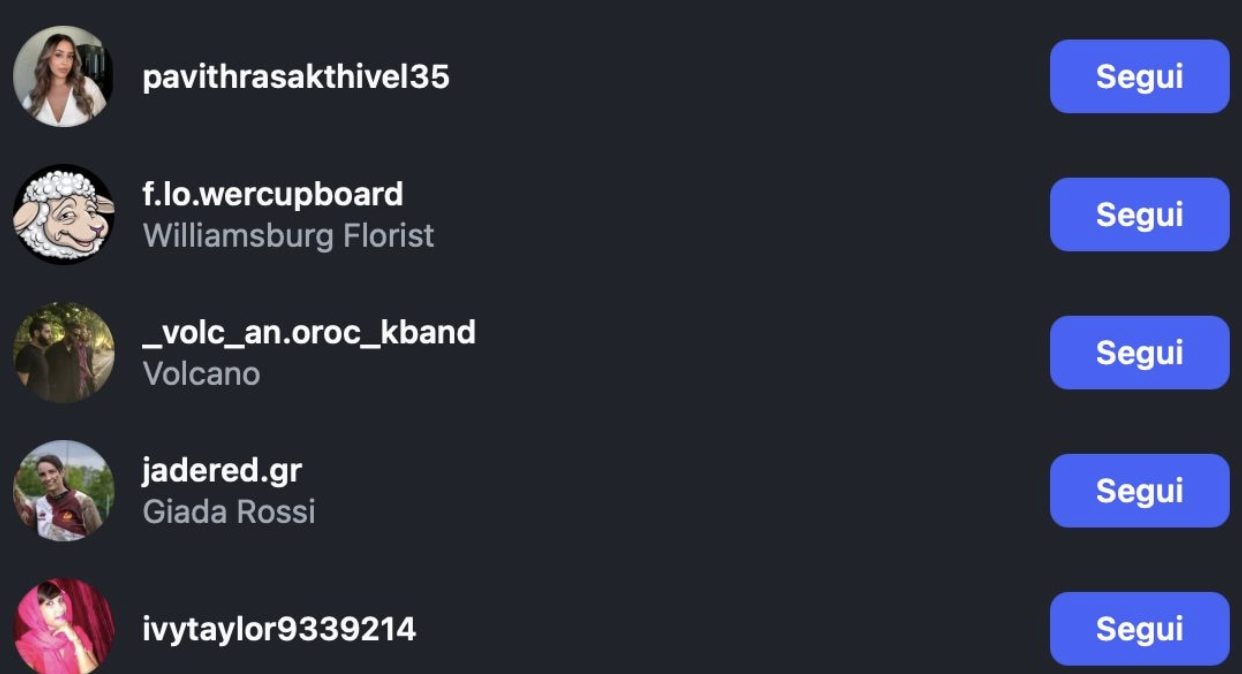 Alcuni dei like presenti sulla card di Nancy Brilli poi invalidati (fonte La Nona Bolgia)