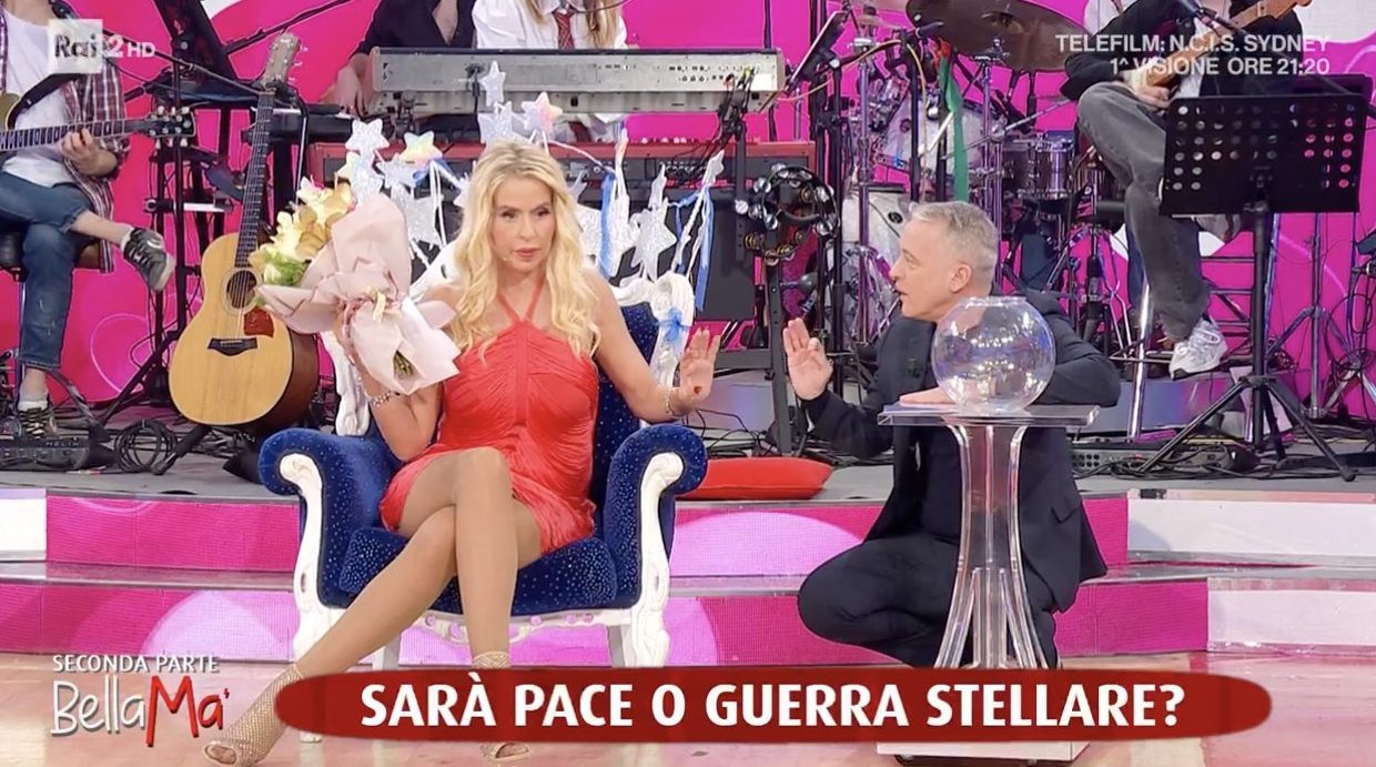 Valeria Marini e Pierluigi Diaco litigano ancora in diretta: "Falso, non mi hai trattata bene". Lui: "Bugiarda"