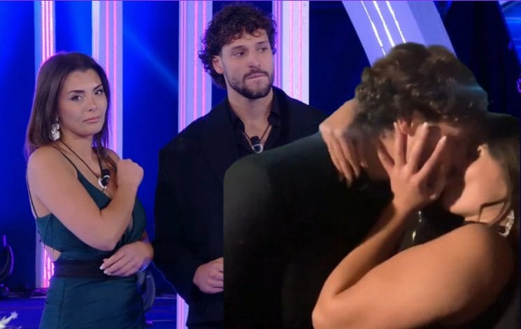 Grazia Kendi e Mattia Scudieri si baciano dopo la finale del GF, il video dell'incontro dopo la puntata