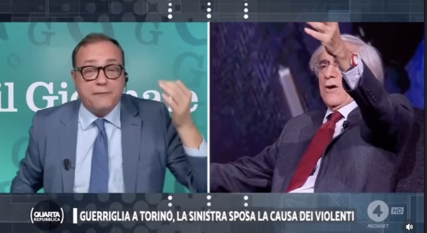 Rissa tv tra Tommaso Cerno e Angelo d'Orsi: "Fascistello", "La chiamo per cognome, Cerno è un insulto"