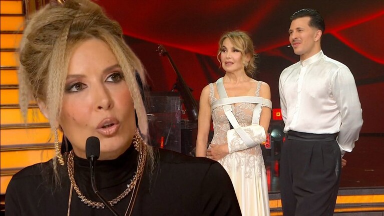 Selvaggia Lucarelli con Barbara D'Urso e Pasquale La Rocca.