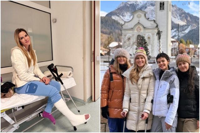 Disavventura per Thais Weigger, la modella pubblica una foto in ospedale con la gamba ingessata