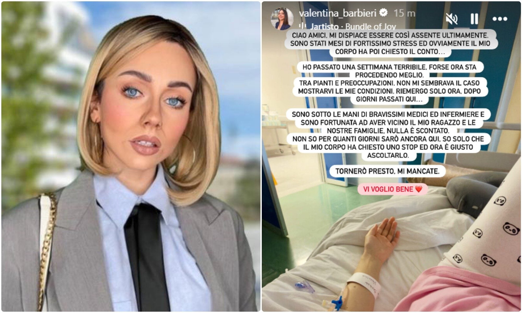 Valentina Barbieri, comica del Gialappa Show, in ospedale: "Forte stress, il mio corpo ha chiesto il conto"