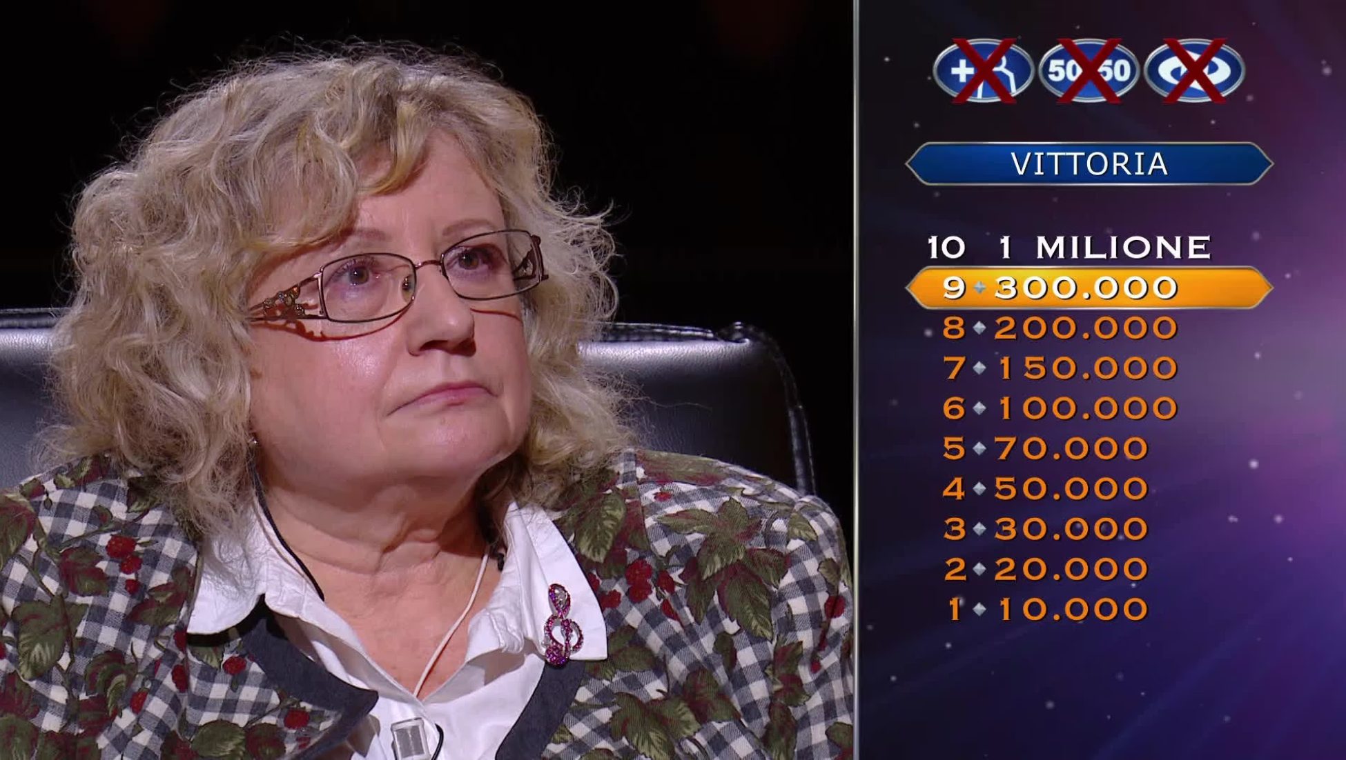 Vittoria vince un milione a Chi vuol essere milionario: “Mio marito soffre di demenza, gli pagherò l’assistenza”