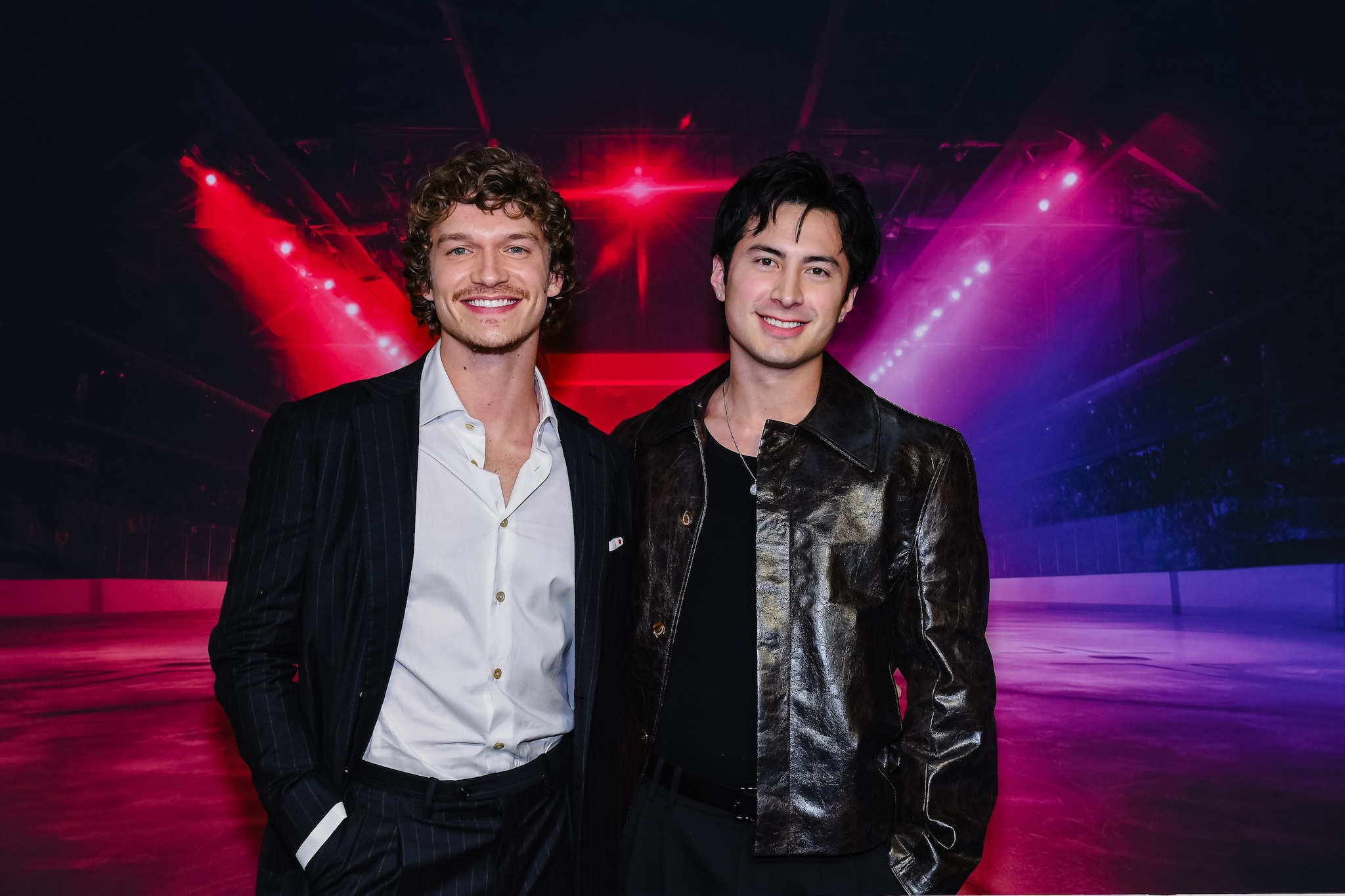 Connor Storrie e Hudson Williams, rispettivamente Ilya e Shane in Heated Rivalry