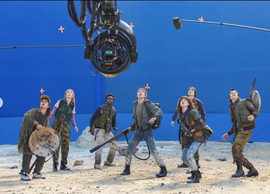 Una delle scene di Stranger Things 5 (foto da @strangerthingstv)