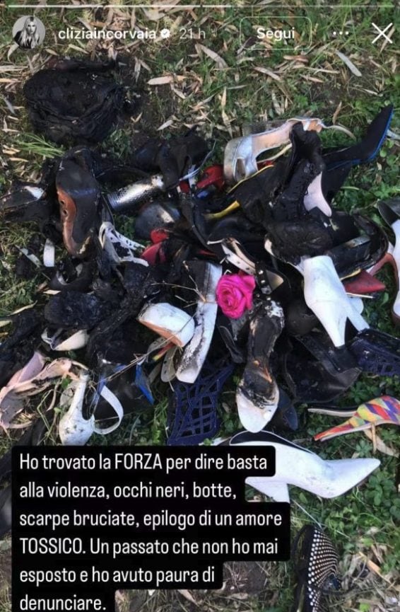 Una vecchia story pubblicata da Clizia Incorvaia