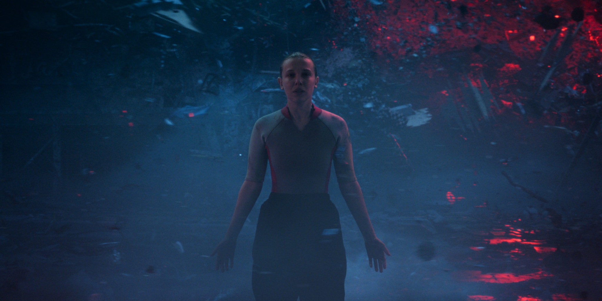 Undici in una scena dell’episodio 8 di Stranger Things 5