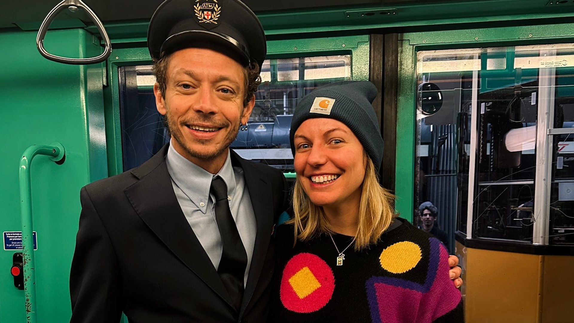 Natascia Galli con Valentino Rossi (foto di Natascia Galli)
