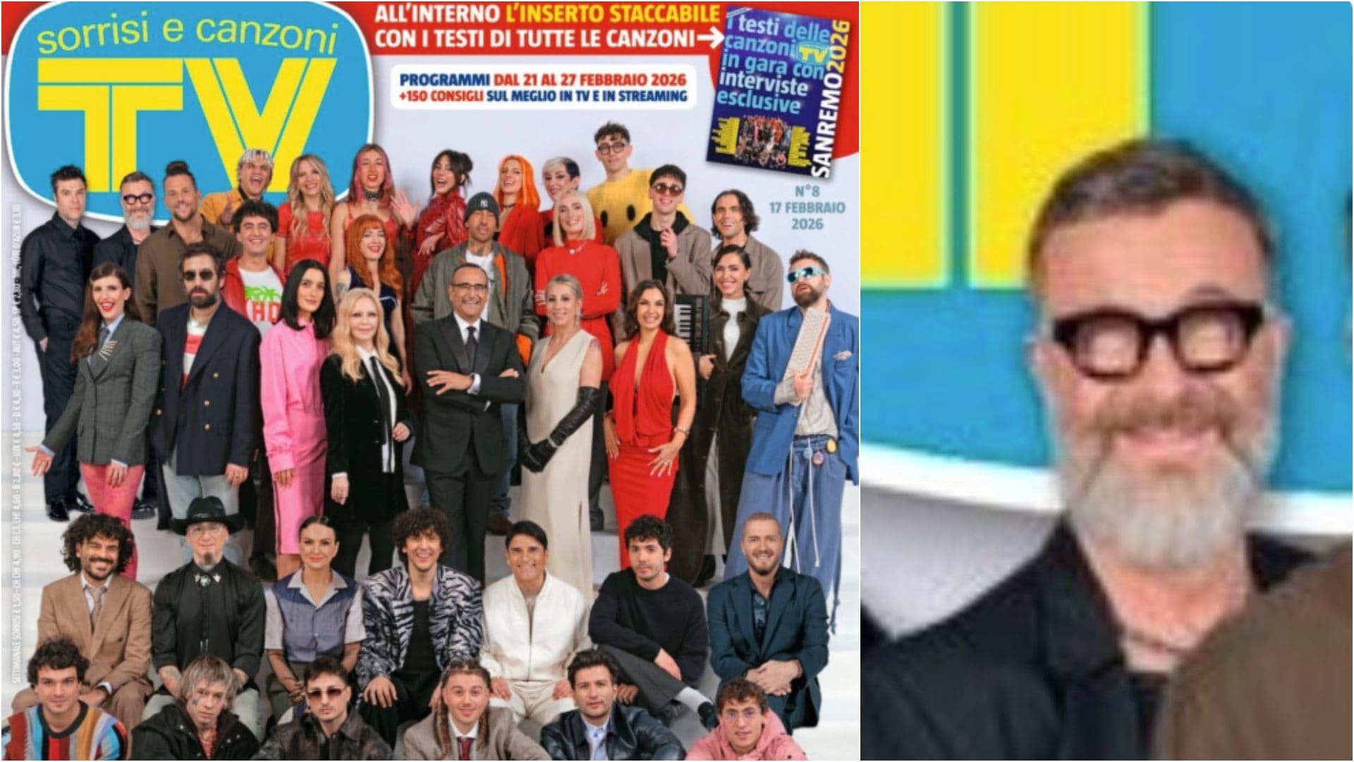 La foto dei cantanti del Festival di Sanremo 2026, cosa non torna: "Marco Masini non ha gli occhi"