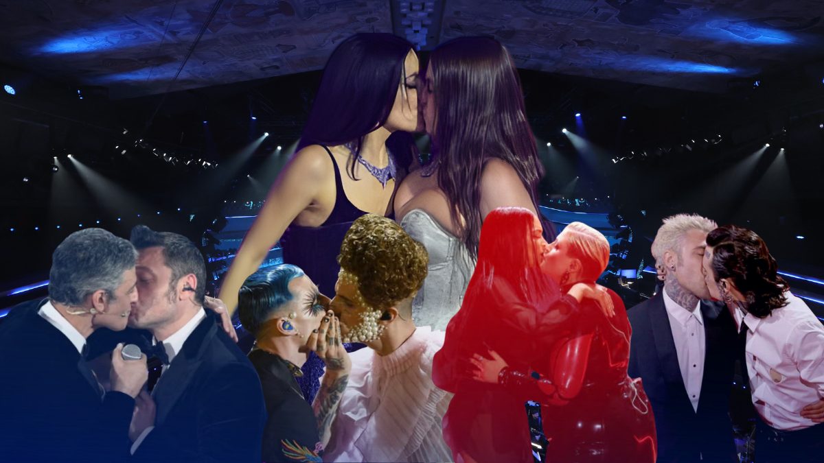 Levante e Gaia, Fedez e Rosa Chemical e tutti i baci che hanno spiazzato il Festival di Sanremo