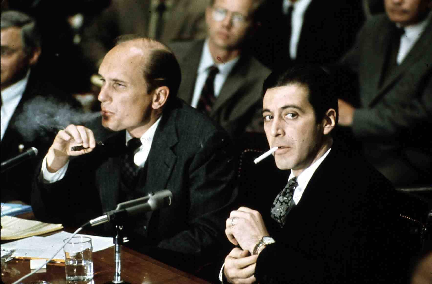 Robert Duvall e Al Pacino ne "Il Padrino".