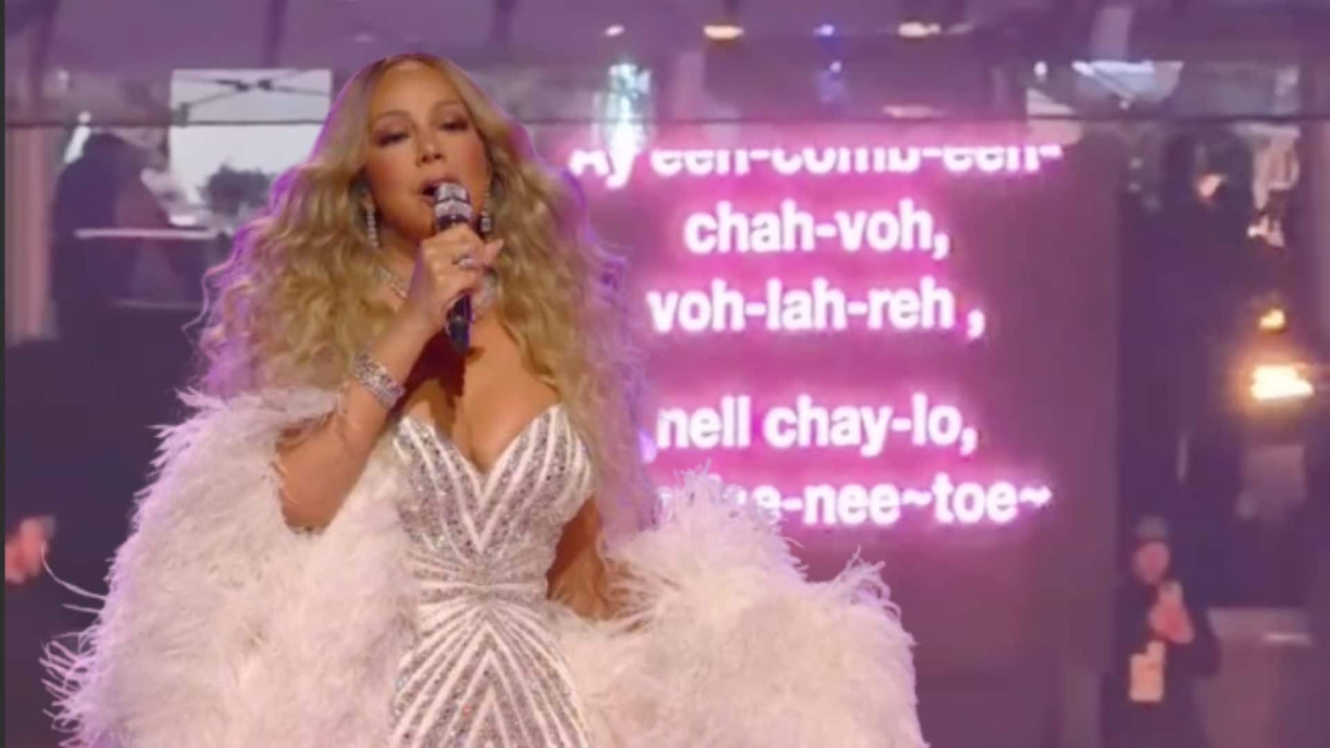Mariah Carey canta in italiano alla cerimonia di Milano Cortina: il segreto della sua pronuncia svelato nel gobbo