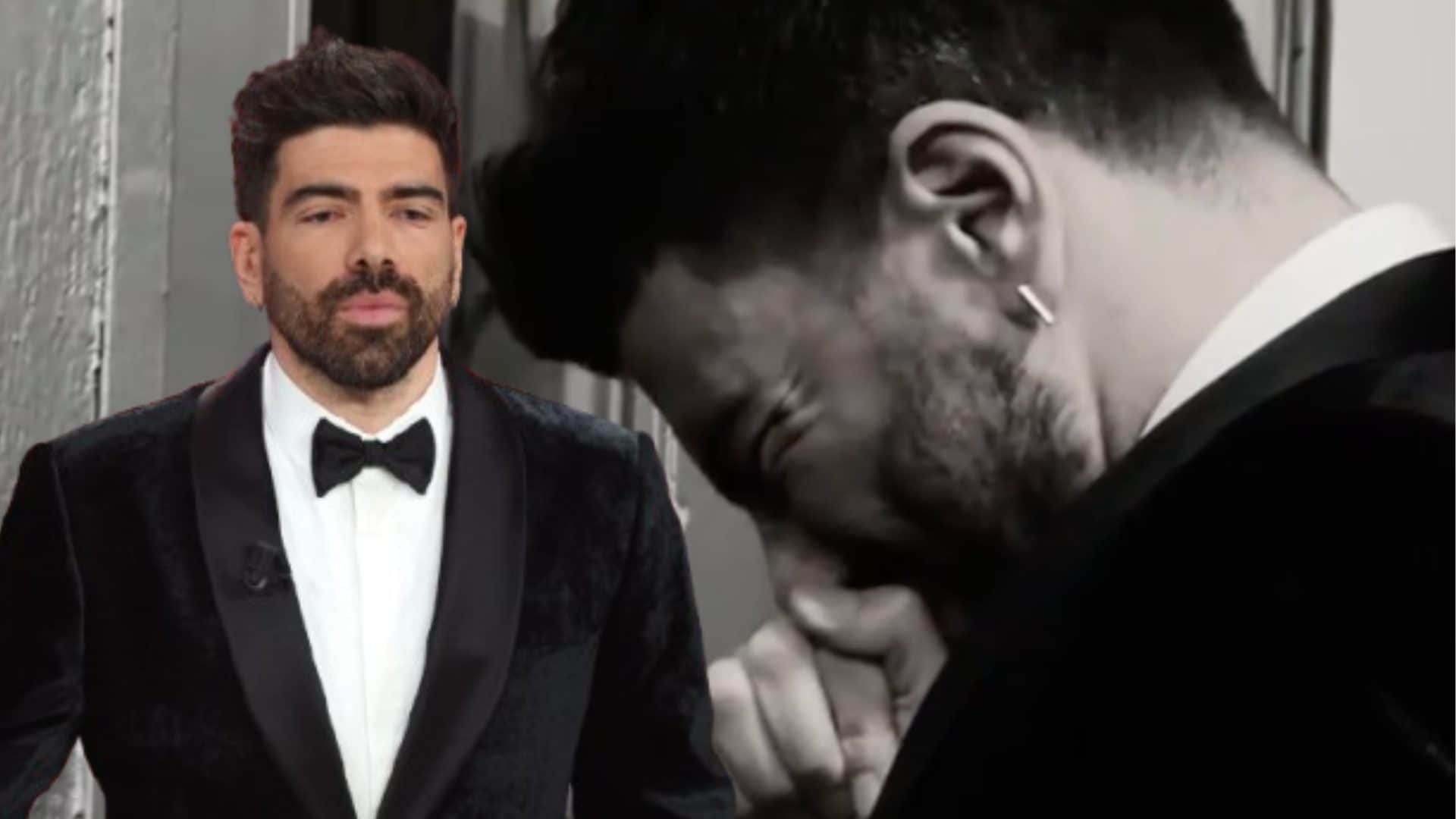 Le lacrime di Gianluca Gazzoli nel backstage di Sanremo dopo aver ricordato la mamma: "Sono esploso"