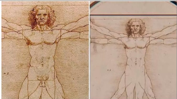 Nella sigla delle Olimpiadi in tv l'Uomo Vitruviano appare senza genitali: è polemica