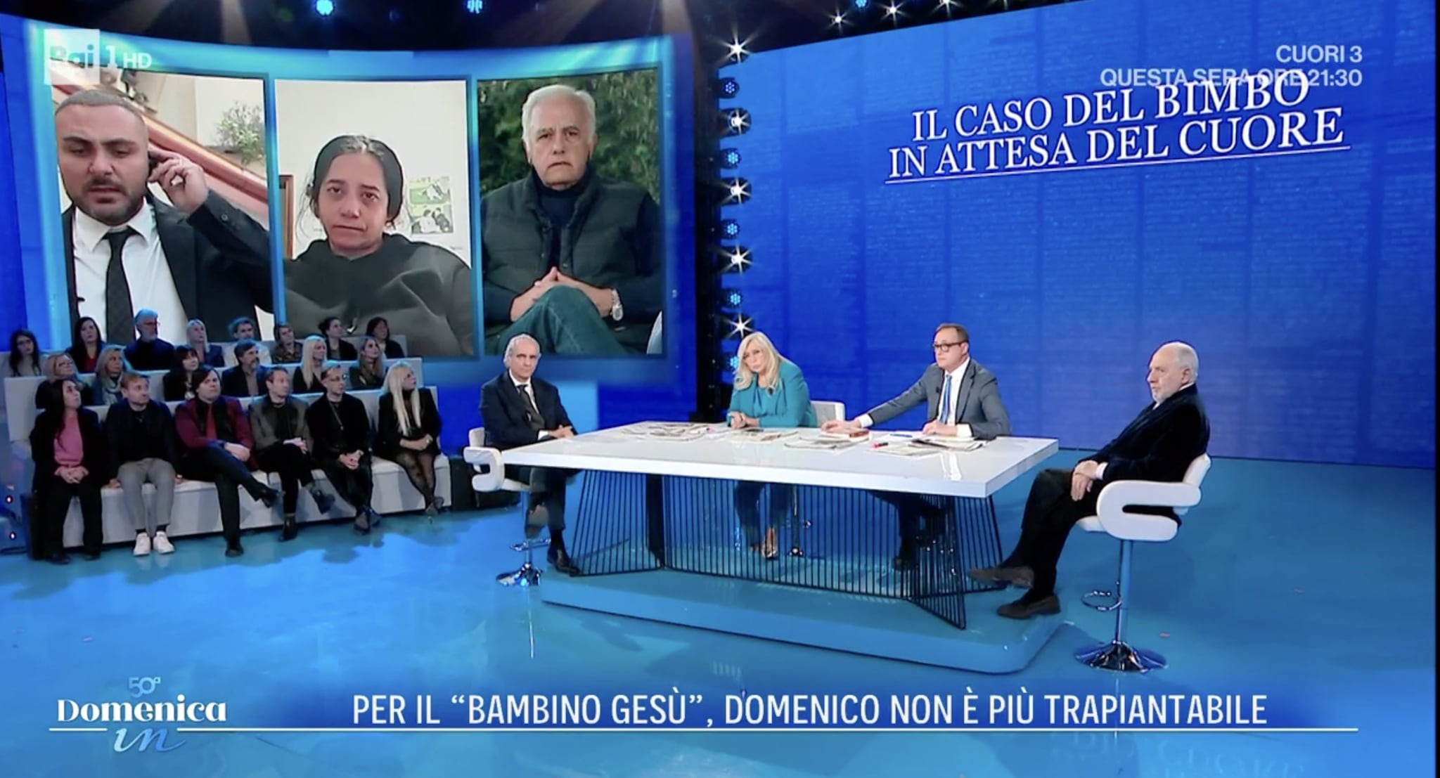 La storia del piccolo con il cuore bruciato nuova frontiera della tv del dolore: brutta pagina per Domenica In