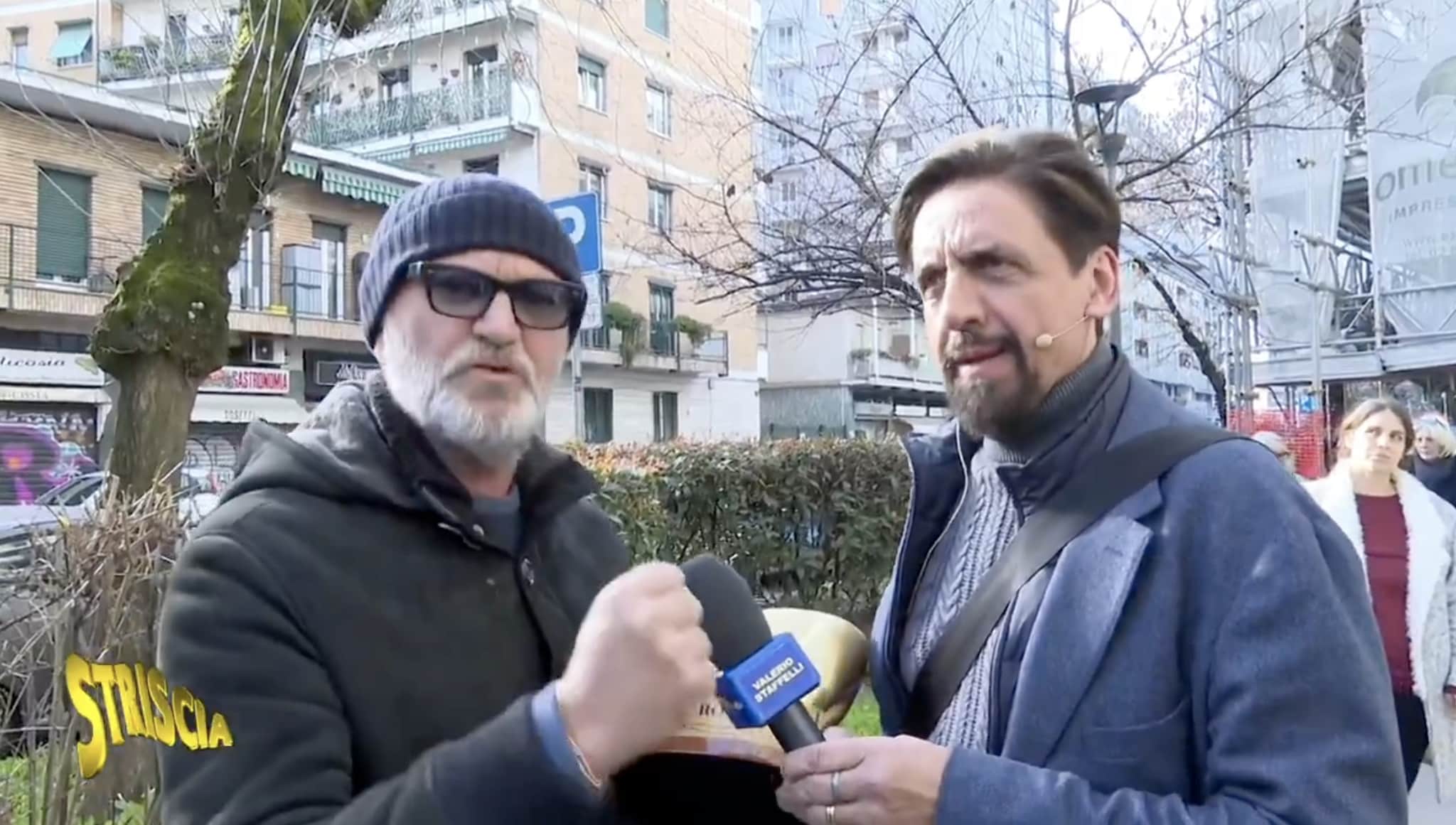 Tapiro a Pucci da Striscia la Notizia dopo la bufera Sanremo: "Sono di destra non sono fascista"