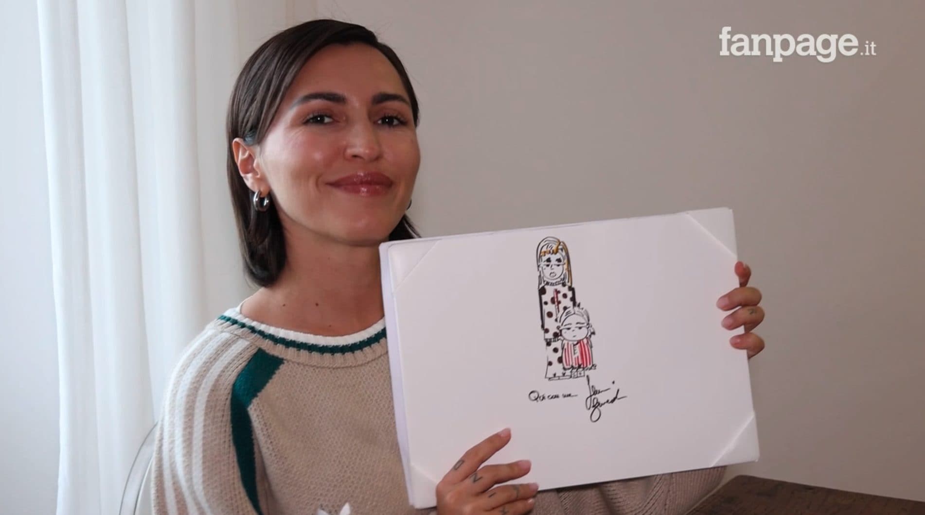 Il disegno di Serena Brancale realizzato per Fanpage.it a "Disegna la canzone".