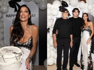 Elisabetta Gregoraci festeggia il compleanno in famiglia, le foto con Nathan Falco e Flavio Briatore