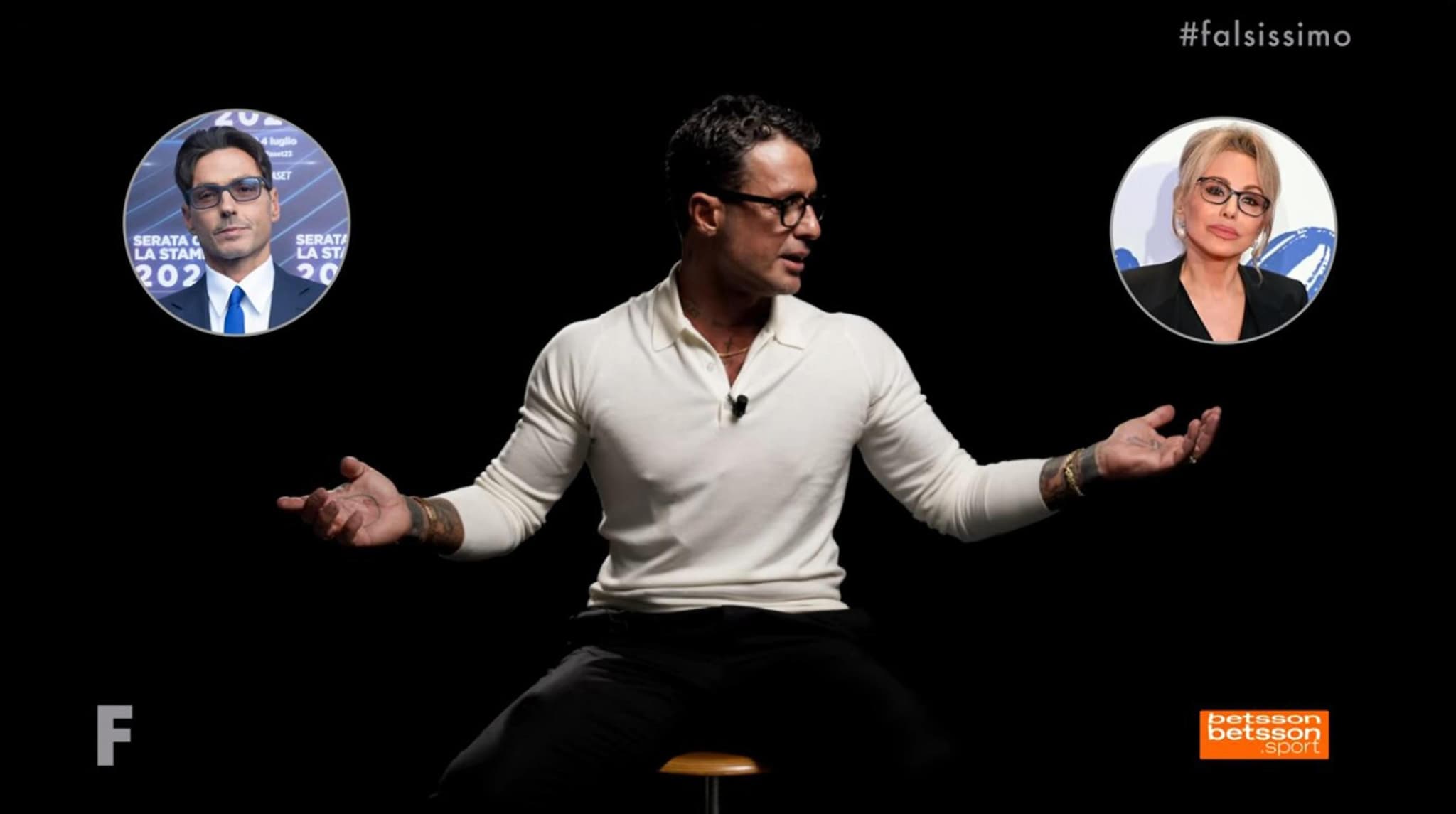 Fabrizio Corona a Falsissimo contro Pier Silvio e Marina Berlusconi