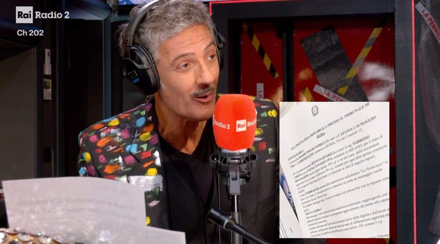 Fiorello e la querela a Fabrizio Corona: la gag montata ad arte a La Pennicanza