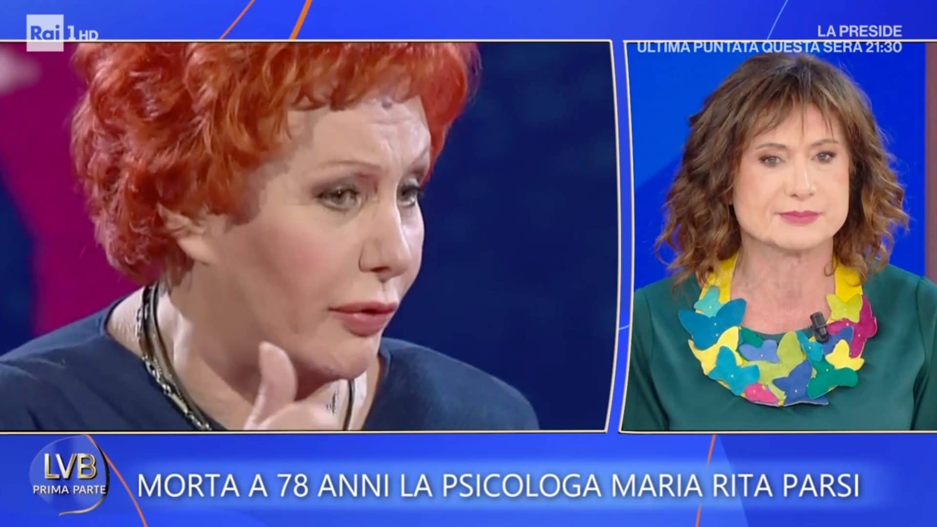 Luxuria sulla morte di Maria Rita Parsi: "L'avevo incontrata tre giorni fa, aveva un dolore alla gamba"